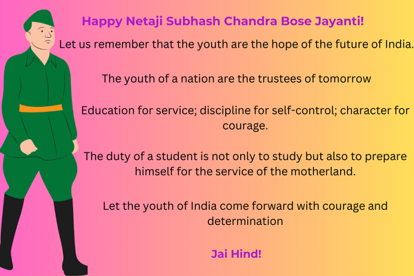 netaji subhash chandra bose jayanti jai hind